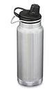 Klean Kanteen TKWide Insulated Water Bottle with Chug Cap, 946 ml Capacity, Brushed Stainless