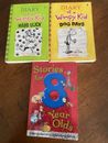 THREE BOOKS . 2 X DIARY OF A WIMPY KID Plus  STORIES FOR 8 Year Olds