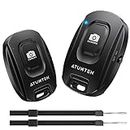 ATUMTEK Camera Remote Shutter for iPhone and Android Smartphones (2 Pack), Wireless Phone Remote Control Selfie Button for Photos and Videos (Bluetooth 5.2), Wrist Strap Included