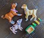 1990s Vintage Barbie Farm Animals and Accessories - Goats and Pig Farm Friends