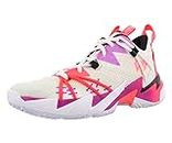 Jordan Kid's Shoes Nike Air Why Not Zer0.3 SE (GS) CN8107-101, Sail/Spruce Aura/Flash Crimson/Black, 4 Big Kid