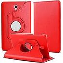 M Cart 360 Degree Rotating Smart Leather Case Cover Stand for Samsung Galaxy Tab S4 10.5 inch 2018 SM-T830, T835, T837 (Red)