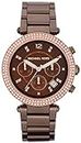 Michael-Kors Parker Chronograph Chocolate Dial Ladies Watch MK5578
