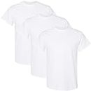 Gildan Unisex Adult Heavy Cotton T-shirt, Style G5000, Multipack, White (3-pack), Large US