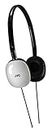 JVC Flats Lightweight On-Ear Headphones Compatible with iPhone and Android Devices - White