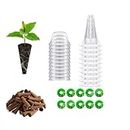 GYWHOOFT Hydroponic Grow System, Seed Pod Kit Indoor Lightweight Plant Pod Kit Durable Hydroponic Garden Accessories with Lightproof Stickers Plant Baskets for Seed Starting System Home