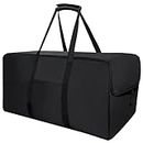 160L Extra Large Travel Duffle Bag, Heavy Duty Duffle Bag, Sports Gym Equipment Bag, Duffle Bag for Traveling & Camping(Black, 32.6-Inch), black