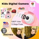 Kids Digital Camera 2'' LCD 1080P HD Mini Camcorder Rechargeable 8/13 Mega Pixel