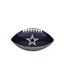 Wilson, Palla da Football Americano NFL CITY PRIDE, Dallas Cowboys, Pelle Composita, per Tempo Libero, Blu/Argento, WTF1523XBDL