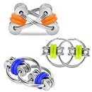 CaLeQi Flippy Chain Fidget Toy Relieves Stress Reducer, ADHD, Anxiety, and Autism (3 Pack)…