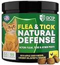 Guardian's Choice Flea and Tick for Cats Chewable Pills - No Harsh Chemicals - 100 Chicken Flavored Treats Pets Brand - Tasty Chews Cats Love - Flea Pills for Cats