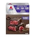 Atkins Endulge Cherry Coconut Bars | Keto Friendly Bars | 5 x 34g Low Carb Coconut Bars | Low Carb, Low Sugar, High Fibre | 5 Bar Pack