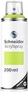 Schneider Paint-It 030 Supreme DIY Acryllack (hochdeckende Sprühfarbe, UV-beständig, 200 ml, Acrylspray für fast alle Untergründe) lime green pastel matt