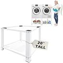 Royxen Laundry Pedestal 28" Wide 20 Inch Tall Universal Fit 700lbs Capacity, Washing Machine Base Stand Dryer Base Platform Heavy Duty, 20“ Height