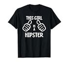 Funny Alternative Indie This Girl Is a Hipster Maglietta