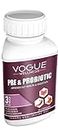 Vogue Wellness Prebiotic & Probiotic Gut Health Supplements For Men And Women | pre & probiotic capsules (Pack of 1)