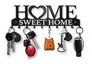 SirHoldeer Home Sweet Home Decoration - Portachiavi da parete, con chiave da parete, per decorazione da parete in metallo, decorazione per la casa, cucina, accessori