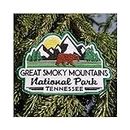 Great Smoky Mountains Embroidered Patch National Park Tennessee 4" Tennessee Bear Iron On Sew On