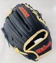 Wilson A2000 Spin Control Infield Baseball schwarzer Handschuh Größe 11