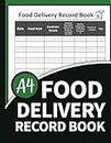 Food Delivery Record Book: Log Book to Keep Record Of All Your Deliveries Details | Perfect for Restaurants, Catering, Cafe... | 8,5 x 11 in