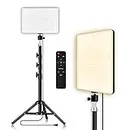 GiftMax® Photography LED Camera Light Remote Control for Live Stream Video Photo Lamp with Tripod (Panel Light + 6 Feet Stand)