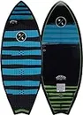 Hyperlite Broadcast Wakesurf Board - Black Blue - Jump into the wakesurf lifestyle with the Broadcast Wakeboard Size - 54in