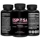 Esposa Female Libido Booster for Women – Reignite Passion, Increase Energy & Sensitivity, Boost Mood & Desire – Made in USA Natural Female Enhancement Pills with Horny Goat Weed – 60 Capsules