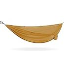 KAMMOK KM6345SY Double Double Sotl Yellow Hammock, 2 People, Waterproof, Lightweight, Durable, Load Capacity: 496.7 lbs (226 kg), 100% Recycled Fabric, Blue Sign, Storage Bag, Camping, Outdoor