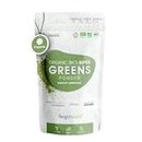 Organic Super Greens Powder 200g (40 Servings) – Vitamins & Mineral Rich Green Powder - Soil Association Certified - Blend of Greens and Superfood Powder - GMO Free & Alkaline Superfood Powder