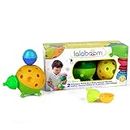 Lalaboom - Sensory Soft Balls - Preschool Toy - Montessori Shapes and Colors Construction Game and Learning Toy for Children from 10 Months to 4 Years Old - BL900, 12 Pieces