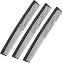 MAYU 3 Pack Black Carbon Barber Fiber Cutting Comb,Fine Tooth Hair Comb,Hairdressing Styling Combs,Heat Resistant Combs,Styling Combs for Salon (Style G)