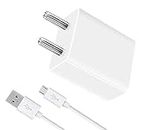 18W Charger for LG G3 (CDMA) Charger Original Mobile Wall Charger Fast Charging Android Smartphone Qualcomm 3.0 Charger Hi Speed Rapid Fast Charger with 1.2m Micro Cable - (White, SE.I5)