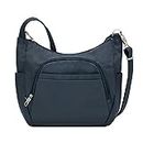 Travelon Anti-theft Classic Crossbody Bucket Bag, Midnight (Navy) - 42757 360