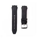 LUGEMA Convient Compatible Avec LG Watch Urbane 2 LTE LG W200 Smart Watch Bracelet En Caoutchouc De Silicone Bracelet Bracelet Noir Bande De Ceinture Blanche (Color : Black)