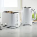 Daewoo Stirlingkrug Wasserkocher und Toaster Konvolut Set 1,7 l schnell kochen 2 Scheiben weiß