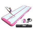 AWSUM Air Gymnastics Mat 10ft/13ft/16ft/20ft/23ft Inflatable Tumble Track mats 4/8 inches Thick tumbling mat with Electric Pump for Home/Gym