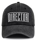 Director Gifts for Women Men, Director Filmmaker Hats for Dad Mom, Aspiring Filmmakers Baseball Cap, Fathers Mothers Day Birthday Gift for Papa Mama Black