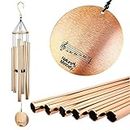 Nature's Melody Wind Chimes for Outdoor (Rose Gold, 28 inch)