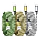 iPhone Charger Cable 1.8M 3Pack, Apple Charger Cable MFi Certified Lightning Cable Nylon Braid iPhone Cable Fast Charging Compatible With iPhone 14 13 12 11 XS XR X Pro Max Mini 8 7 6S 6 Plus 5S SE