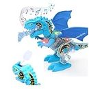 VikriDA DIY Take Apart Dinosaur with Smoke Spary Feature, Dancing, Singing Lights and Roaring Sounds | Dino Toy for Toddlers Age 3 4 5 6 7 8 Years Birthday Gift- Multicolor