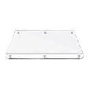 Clear Cutting Board With Lip, 45cm x 35cm Acrylic Cutting Boards, Easy to Clean Anti Slip Transparent Cutting Board for Meat, Veggies and Fruits