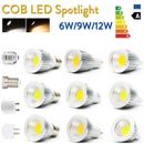 Dimmable LED COB Spotlight Bulbs 6W 9W 12W Light Lamp MR16 GU10 E27 E14 Ampoules