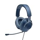 JBL Quantum 100 Wired Over-Ear Gaming Headset with Boom Mic, Multi-Platform Compatible, in Blue