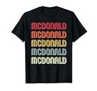 MCDONALD Cadeau humoristique rétro vintage Réunion d'anniversaire T-Shirt