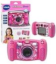VTech Kidizoom Duo Camera 5.0, Kids 5MP Camera with Colour Display, For Photos, Selfies & Videos, 4X Digital Zoom, Games, Photo Editing & Effects, for Infants aged 3, 4, 5, 6, 7 + years, Pink