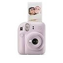 Fujifilm instax Mini Appareil Photo instantané 12, Exposition Automatique avec Objectif Selfie intégré, Violet Lilas