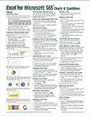 Microsoft Excel for Office 365 Charts & Sparklines Quick Reference Guide - Windows Version (Cheat Sheet of Instructions, Tips & Shortcuts - Laminated Card)