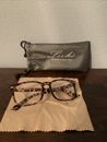 Livho Cheetah Patterned Glasses Frame With Pouch Case Computer Blue Blocking