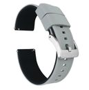 Samsung Galaxy Watch4 Elite Silicone Cool Grey Top Black Bottom Watch Band Watch