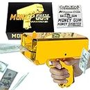 Money Gun Shooter – RUVINCE Money Gun for Movies That Look Real, Prop Gun Make it Rain, Handheld Cash Gun for Game Movies Party